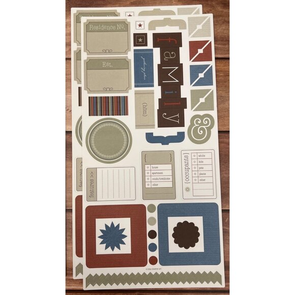 Stampin Up! Scrapbooking Stickers 6 Pages Assorted Designs Crafting & Journals - Picture 4 of 4